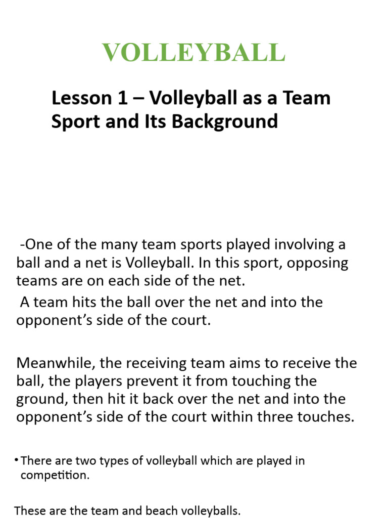 Volleyball Pdf Volleyball Ball Games