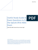 Useful Study Guide & Exam Questions To Pass The Splunk SPLK-4001 Exam PDF Host