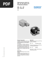 Dungs Pressure Switches Manual | PDF | Mechanical Engineering