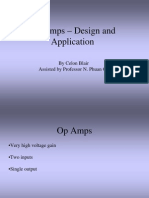 Op Amps - Design and Application: by Celon Blair Assisted by Professor N. Phuan Ong