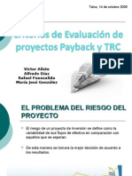 Criterios de Evaluación de Proyectos Payback y TRC