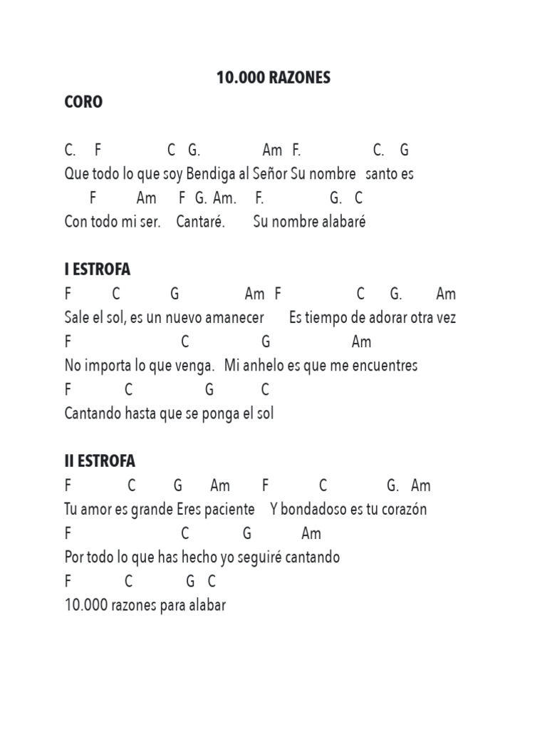10.000 Razones | PDF