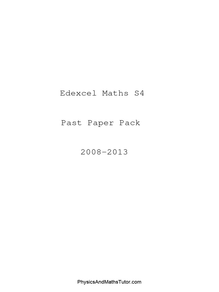 Combined QP - S4 Edexcel | PDF | Variance | Statistical Theory