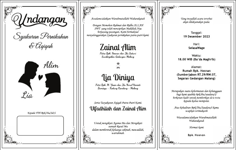 Print Undangan Selametan | PDF