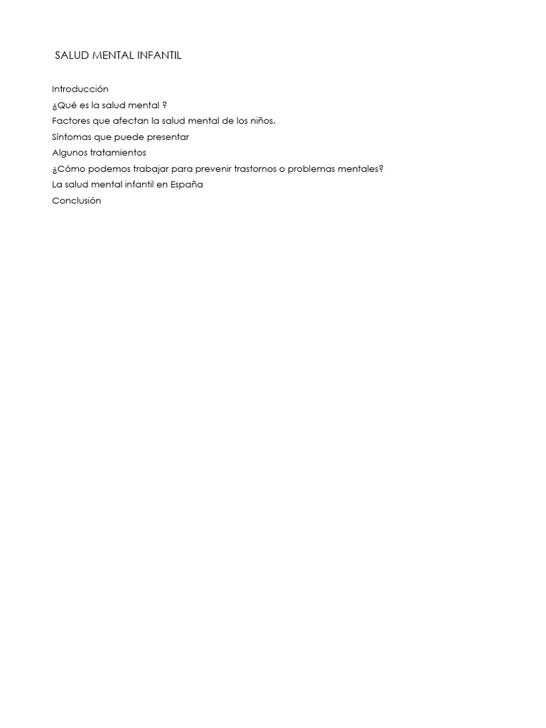 Salud mental infantil pdf salud mental desorden hiperactivo y