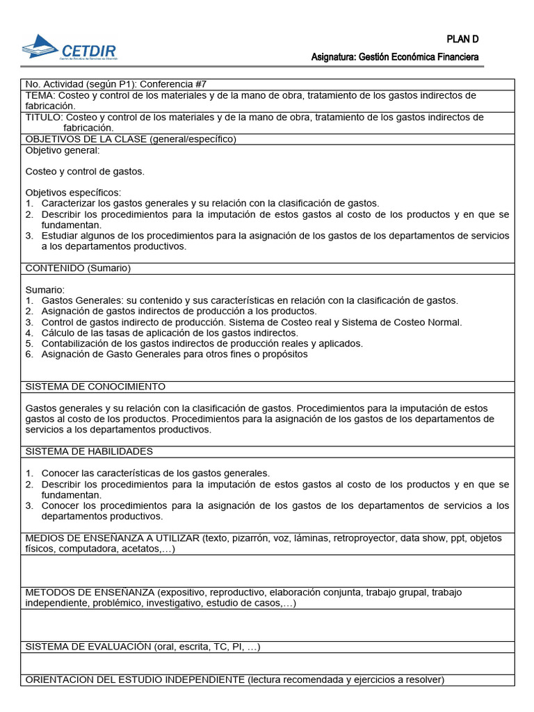 Conf 7 Yaíma PDF Costo Economias