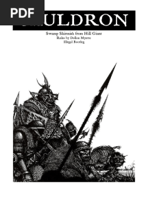 Cauldron Swamp Skirmish From Hill Giant Rulebook