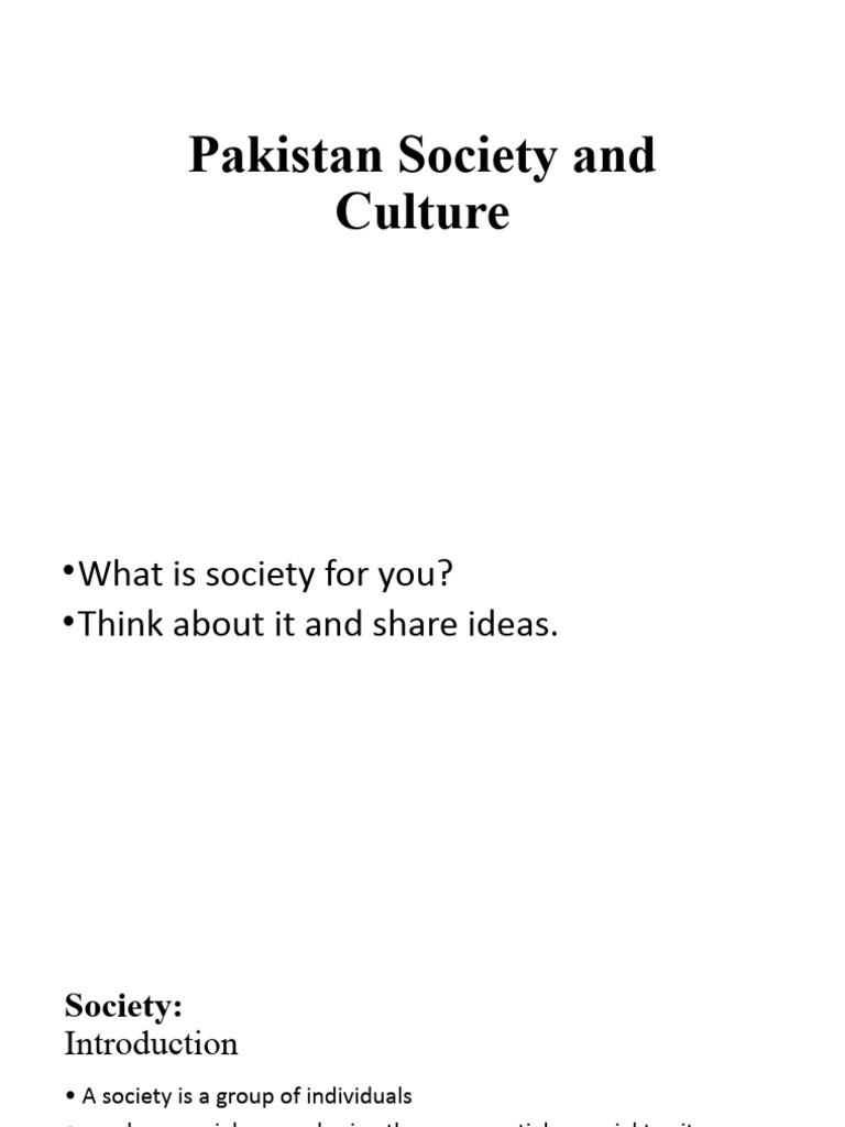 Pakistan Society and Culture | PDF | Pakistan | Khyber Pakhtunkhwa