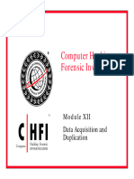 CHFI v3 Module 12 Data Acquisition and Duplication