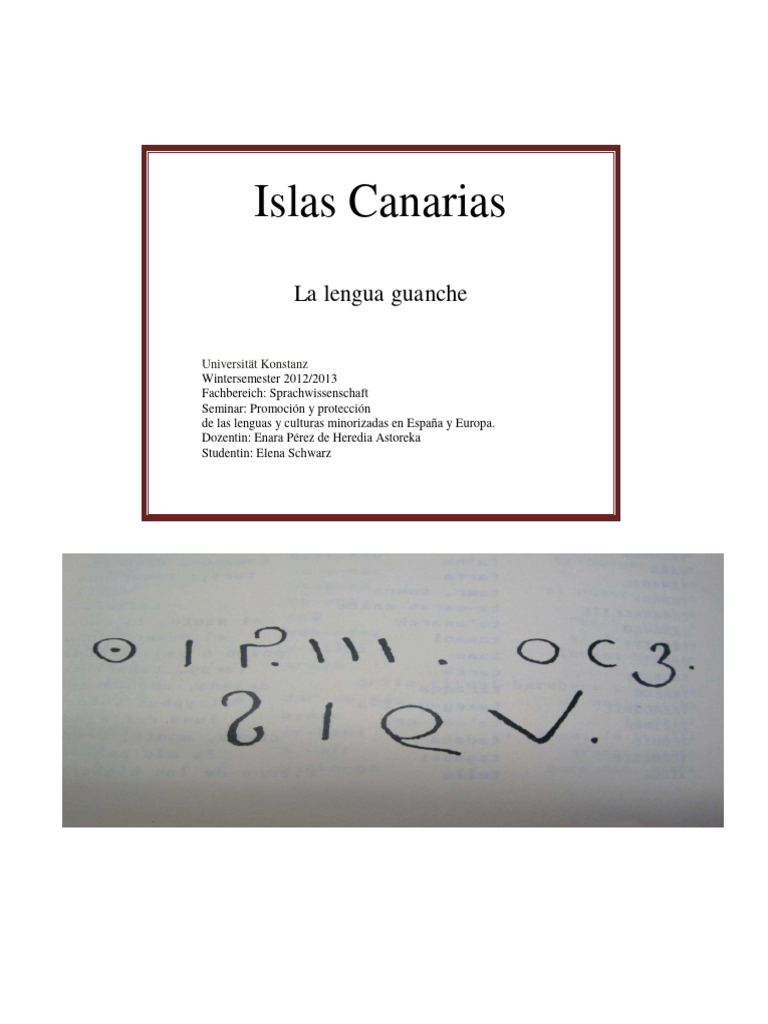 Lengua Guanche: Orígenes y Características | PDF | Bereberes | Islas ...