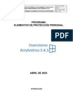 PG-SST-08 Programa de Epp Acrylvidrios S.A.S 2023
