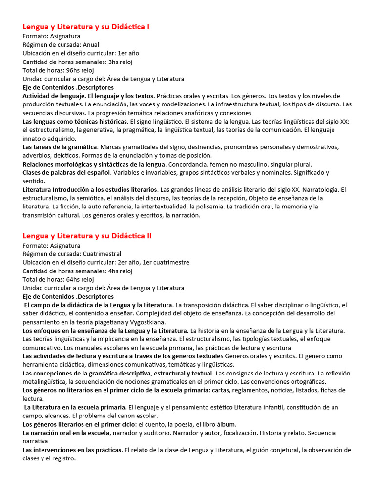 Didáctica de Lengua y Literatura | PDF | Lingüística | Literatura