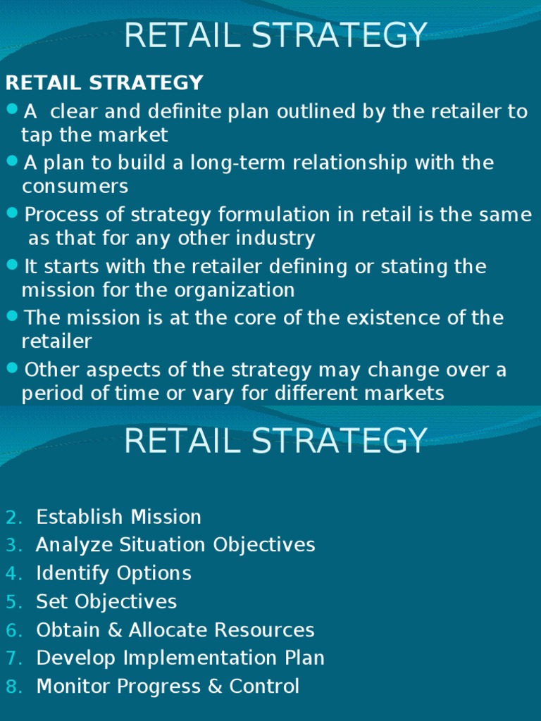 Retail Strategy | PDF | Retail | Market Segmentation