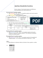 3.11 Properties of Quadratic Functions