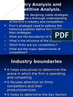 Industry Analysis and Competitive Analysis