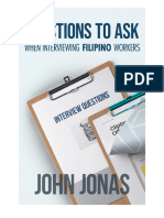 Questions To Ask When Interviewing Filipino Workers