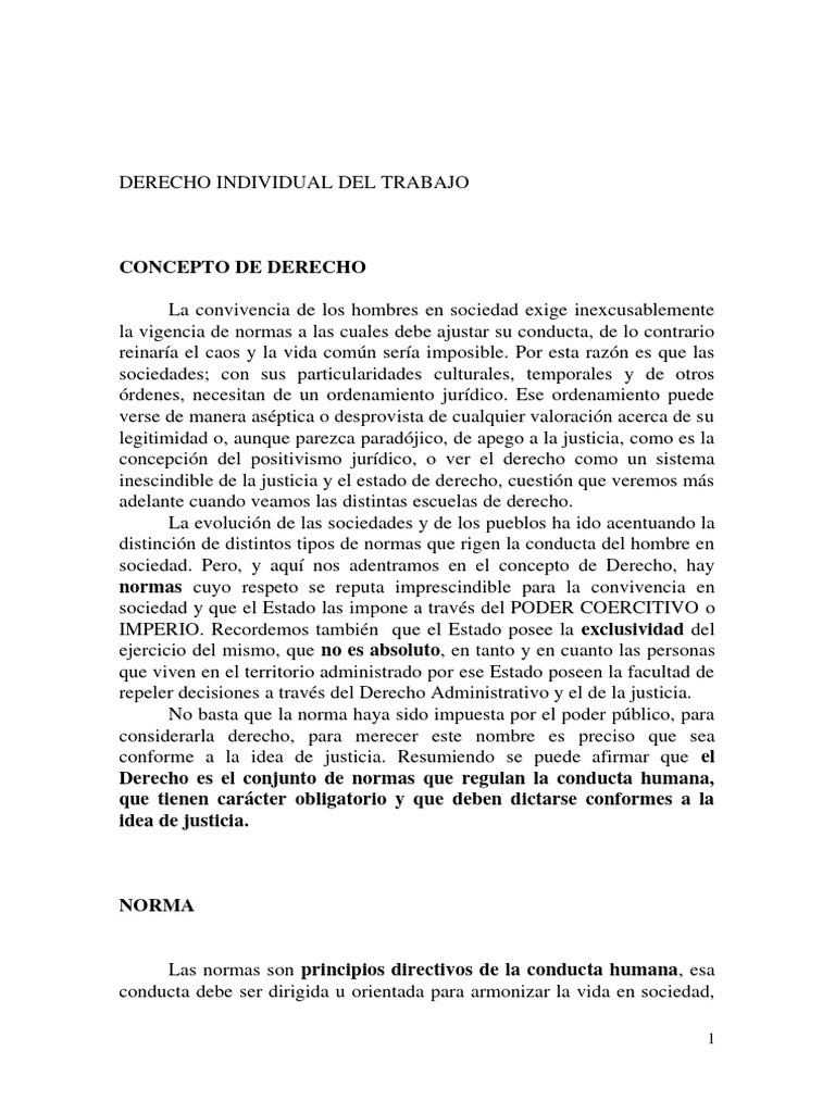 Conceptos Clave del Derecho Laboral | PDF | Justicia | Crimen y violencia