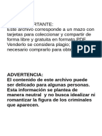 Mazo Coleccionable - 20 Criminales Asesinos - EL CLUB DE LA MUERTE