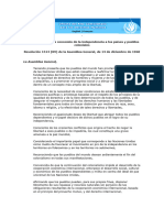 Declaración Sobre La Concesión de La Independencia A Los Países y Pueblos Coloniales.