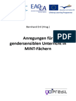 PREDIL Anregungen Für Gendersensiblen Unterricht in MINT-Fächern