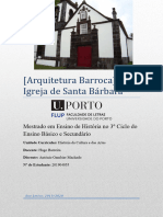 (Arquitetura Barroca) Igreja de Santa Bárbara