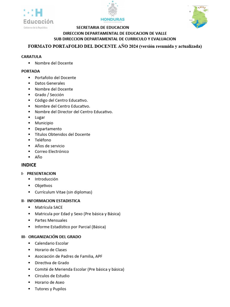 Portafolio Docente 2024: Guía Completa | PDF | Plan de estudios ...