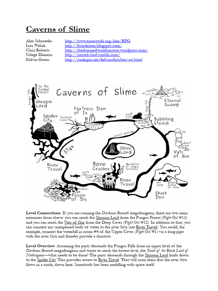 Caverns of Slime: A D&D Adventure Guide | PDF | Mushroom
