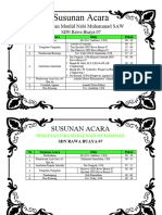 Susunan Acara Maulid Nabi