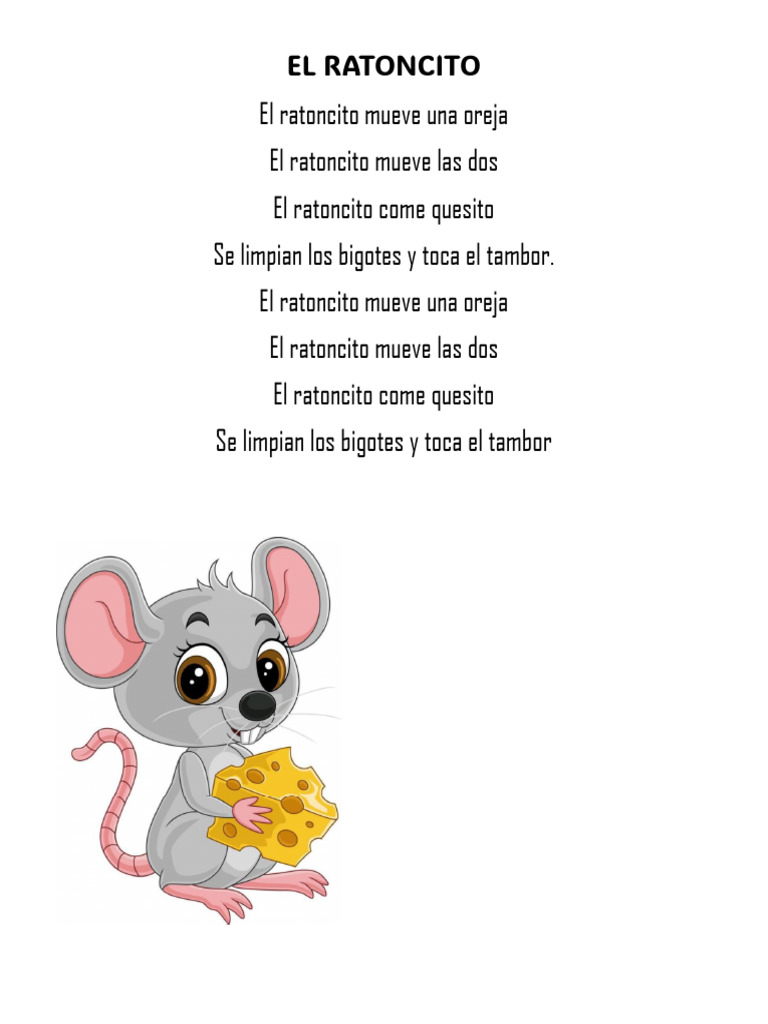 El Ratoncito | PDF | Artes del Lenguaje y Comunicación