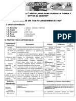 Sesión Escribe Texto Argumentativo 3°