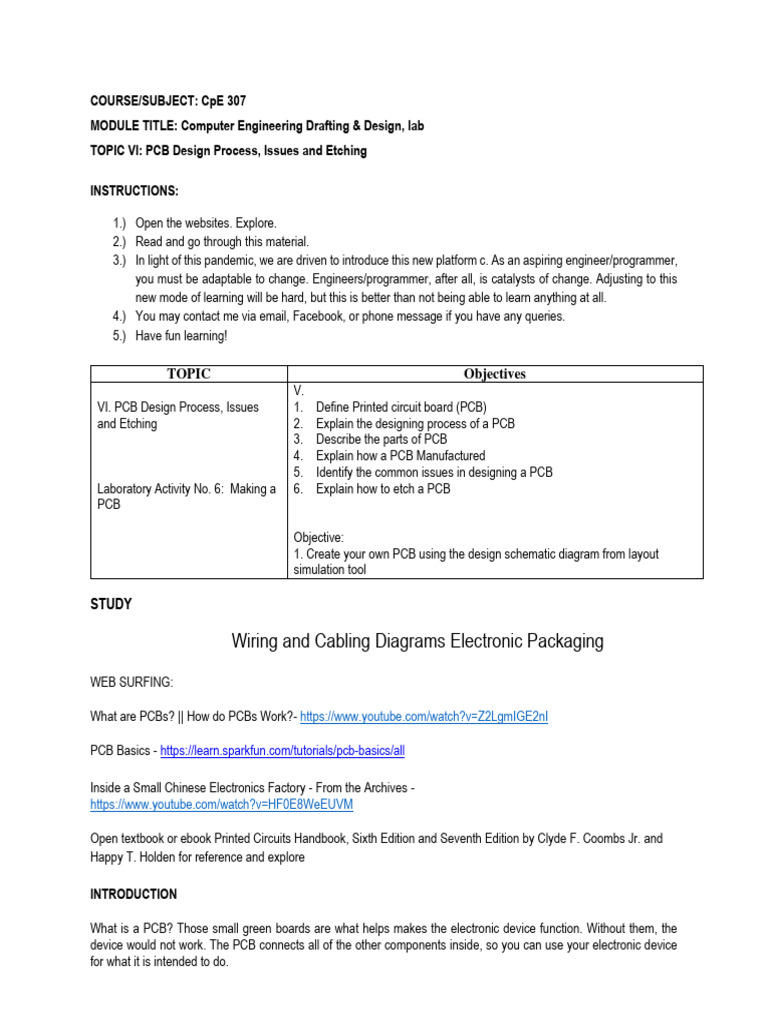 TOPIC VI PCB Design Process Issues and Etching 1 | PDF | Printed ...