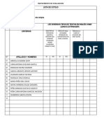 Lista de Cotejo 01 Segundo UDA 2