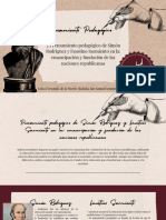 2.1 Pensamiento Pedagógico de Simón Rodriguez y Faustino Sarmiento en La Emancipación y Fundación de Las Naciones Republicanas