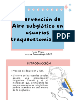 Aire Subglotico en Usuarios Con TQT FONOAUDIOLOGIA