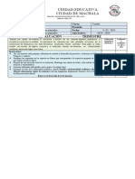 Examen Del Tercer Trimetre de Ciencias N. Eca. Lectura 17 - 10 2023 4to C