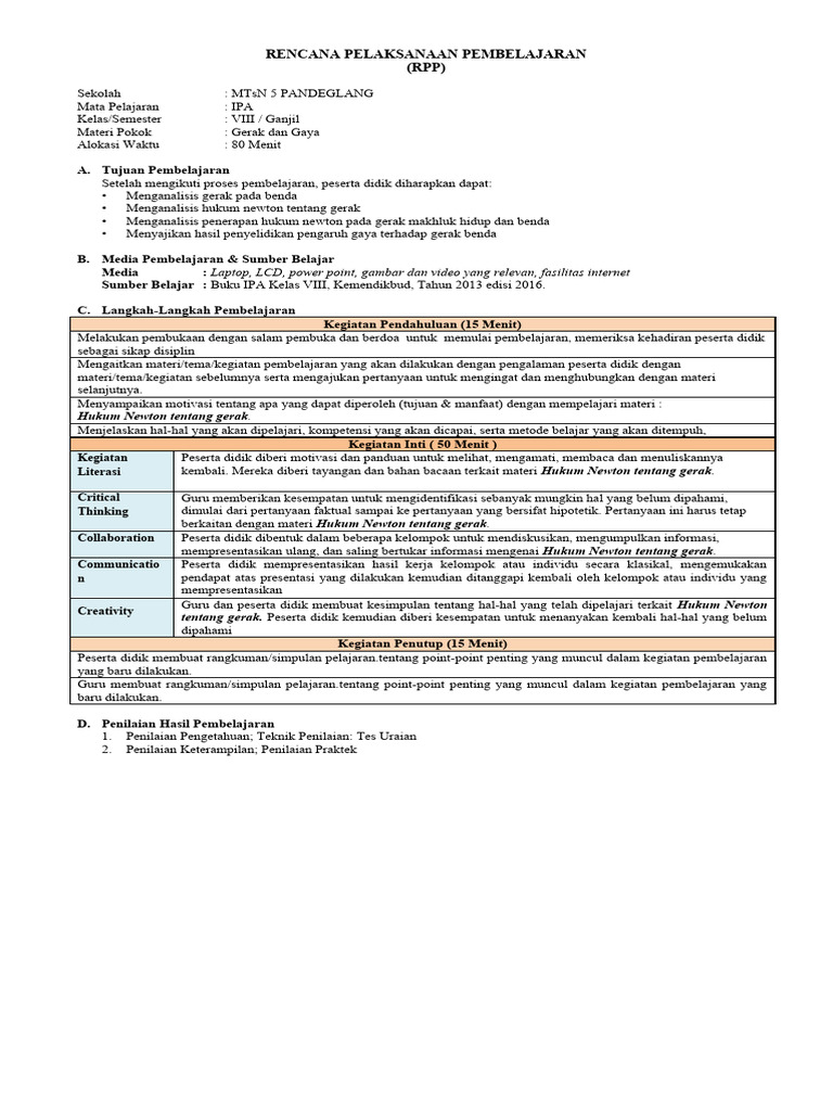 RPP 2 | PDF | Karier & Perkembangan | Komputer