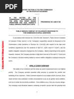 24M-0173E - Public Service Company Responses To Miscellaneous Docket Questions
