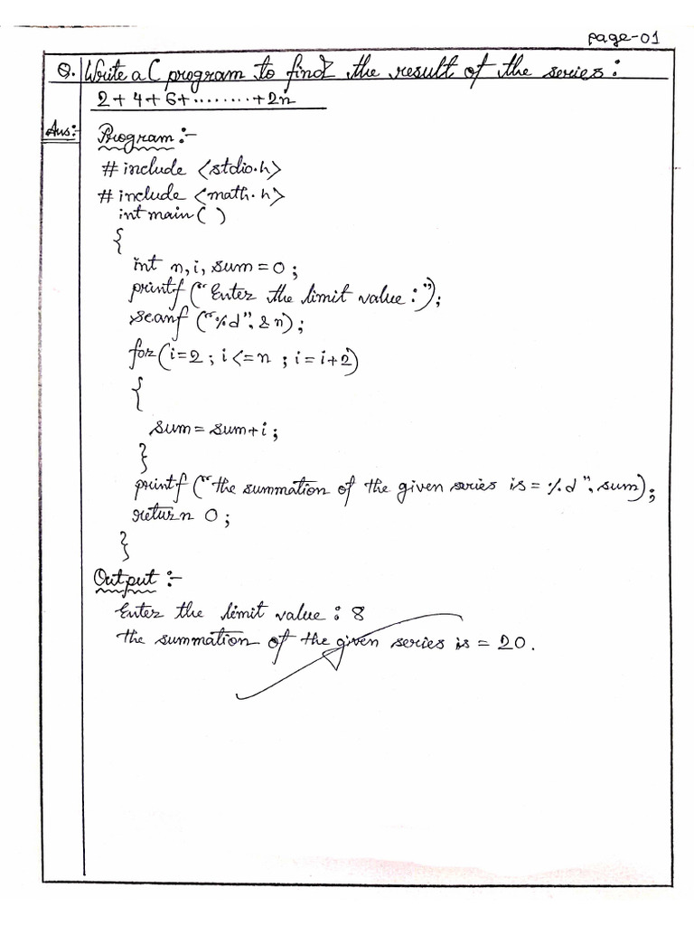 B.C.a - C Programming Lab Copy 2 | PDF
