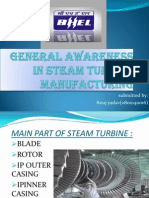 General Awareness in Steam Turbine Manufacturing