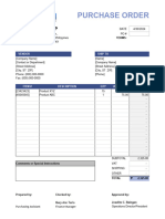 Purchase Order Template