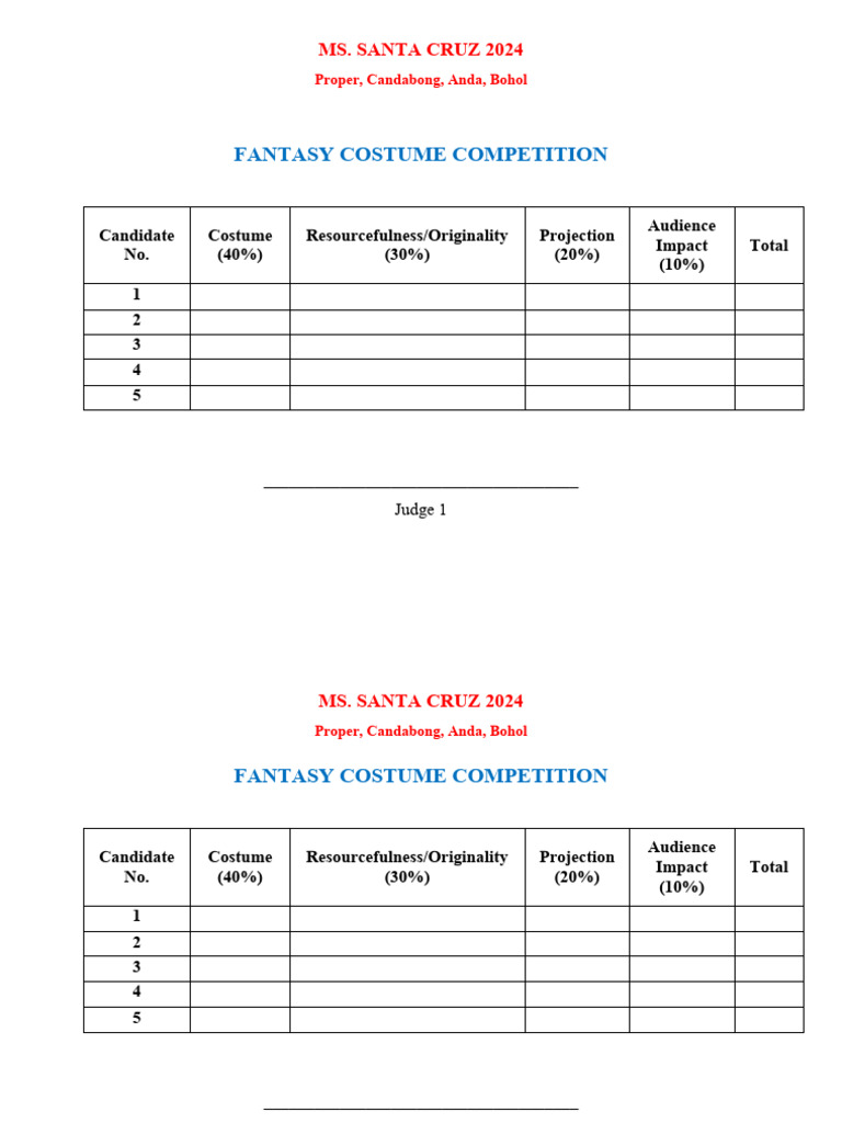 Criteria PDF Clothing Fashion