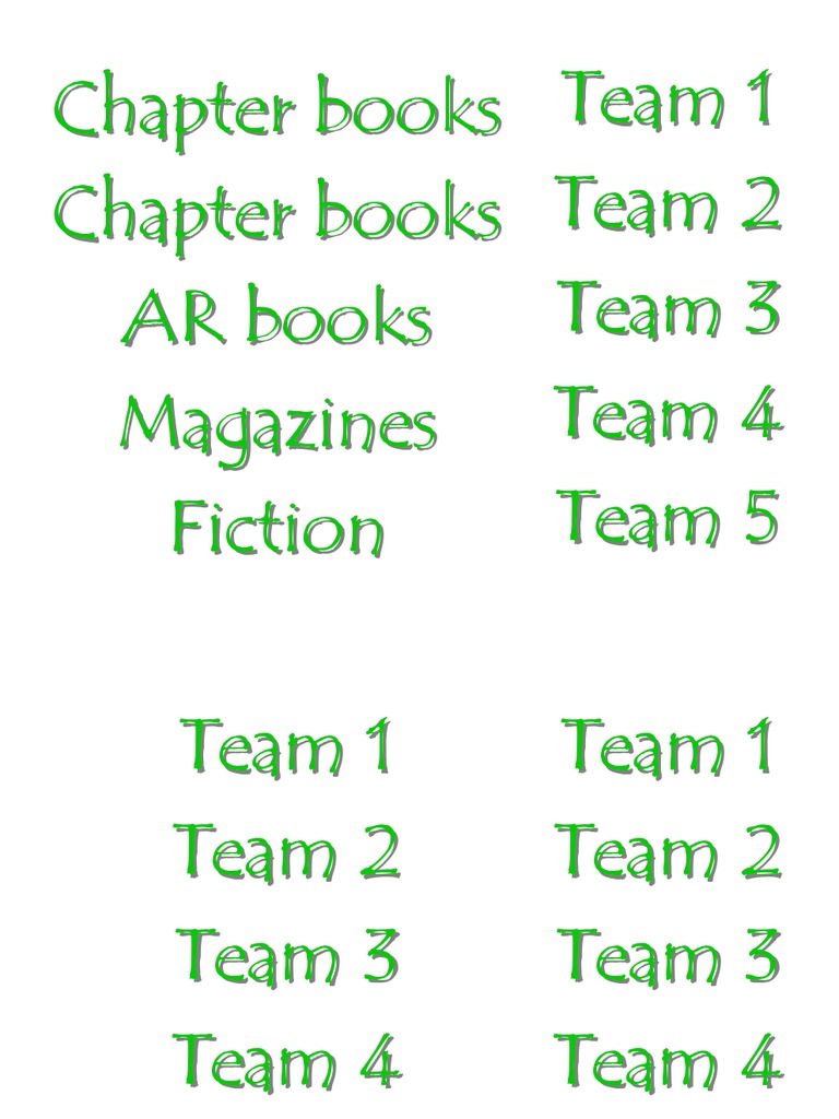 Chapter Books and Grading Scale Guide | PDF