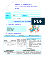 Conocemos Los Tipos de Desastres - CYT - SESIÓN