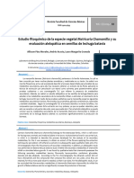 Estudio Fitoquímico de La Especie Vegetal Matricaria Chamomilla y Su Evaluación Alelopática en Semillas de Lechuga Batavia