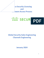 Cisco Security Licensing and Software Access