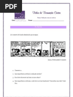 FT Na Escola BD Mafalda