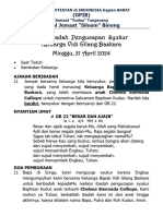 Tata Ibadah Syukur Baptis Kel. Vidi 21 Apr 2024 BS