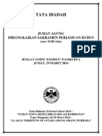 Liturgi 29 Maret 2024 - Jumat Agung Sekaligus Perjamuan Kudus (Sore)