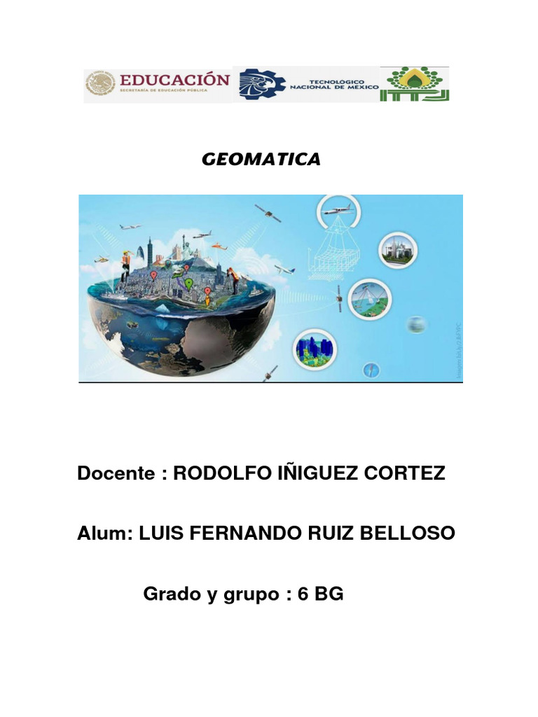 Resumen Geomática | PDF | Sistema de información geográfica | Geomática