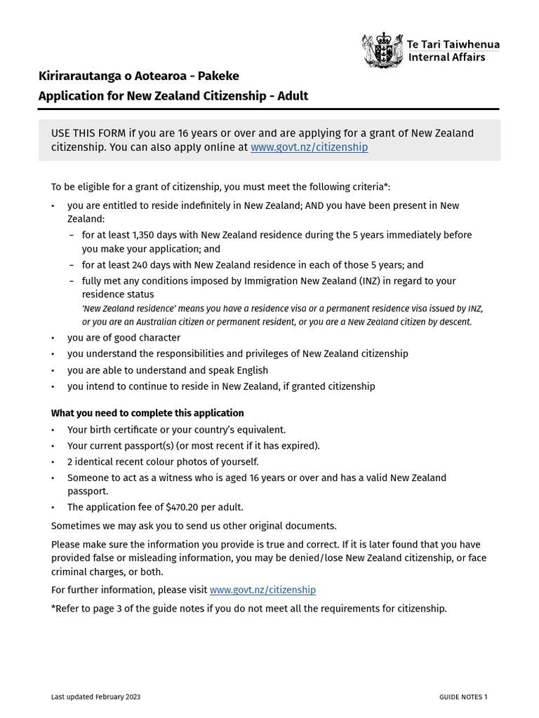 CITIZENSHIP APPLICATION REQUIREMENTS NZ visual data 3